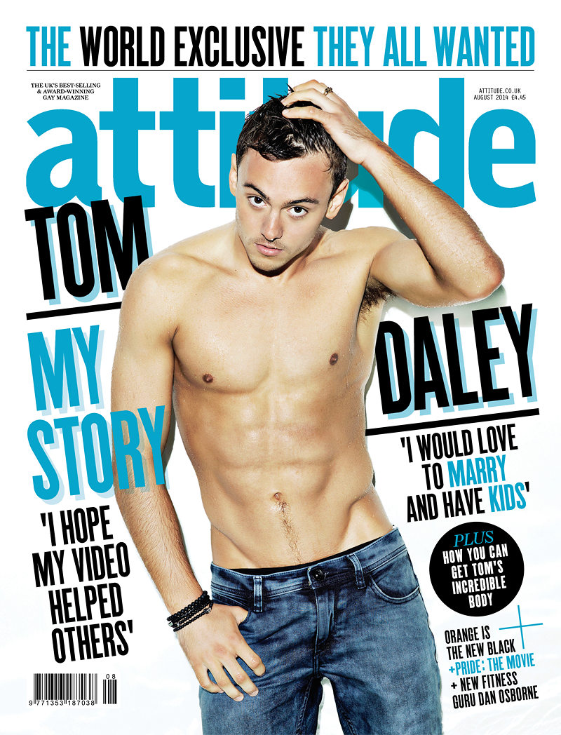 Tom Daley Attitude Magazine Cover